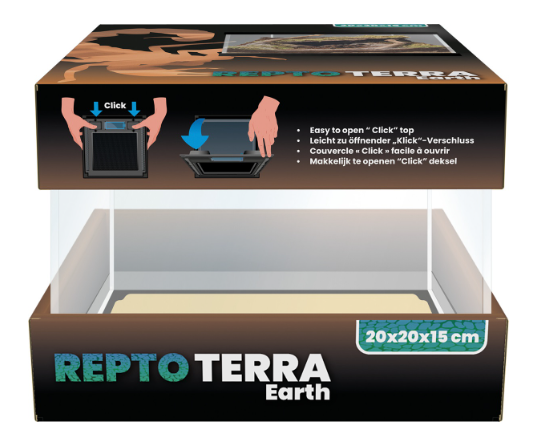 REPTO TERRA EARTH TERRARIUM DIVERSE AFMETINGEN