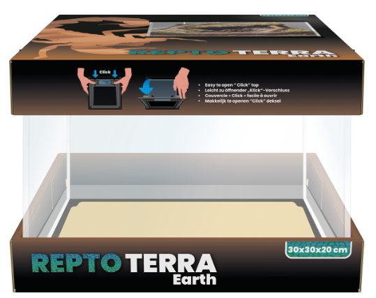 REPTO TERRA EARTH TERRARIUM DIVERSE AFMETINGEN