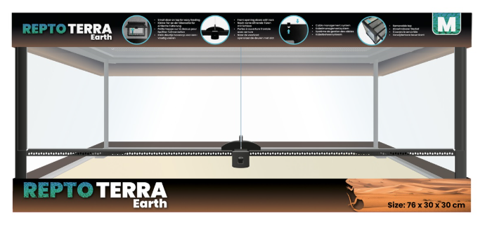REPTO TERRA EARTH TERRARIUM DIVERSE AFMETINGEN