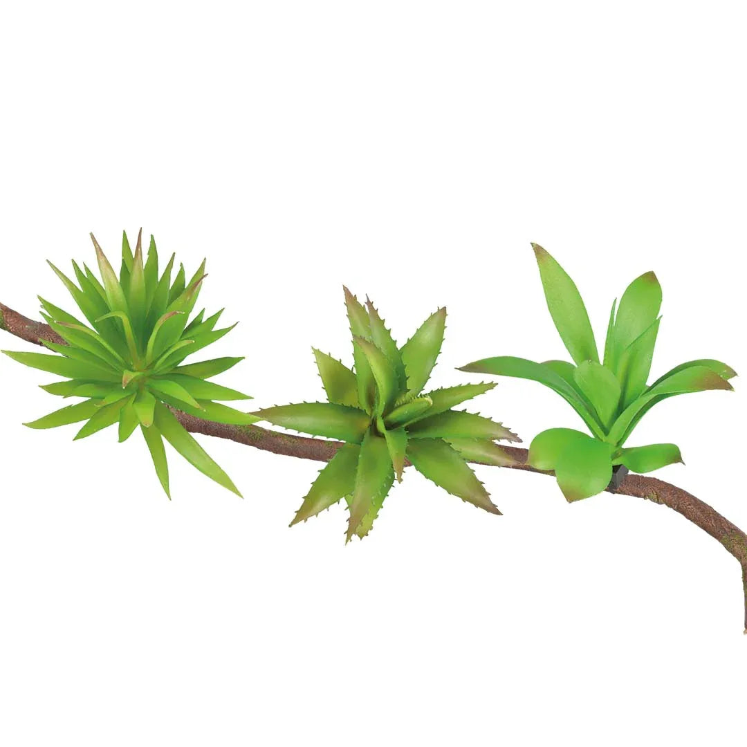 KUNSTPLANT BRANCH PLANTS S - 12X10X9CM - DISPLAY GEMENGDE KLEUREN - Reptipassie